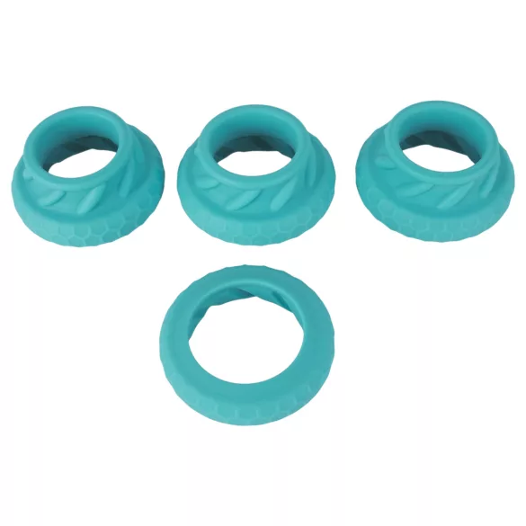 You2Toys - Set de 3 anneaux pénien et testiculaire (turquoise)