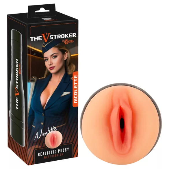 Rebel The V-Stroker Nicolette - vagin masturbateur réaliste (couleur chair)