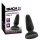 Black Velvets - plug anal en silicone avec ventouse (noir) - S
