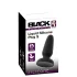 Black Velvets - plug anal en silicone avec ventouse (noir) - S
