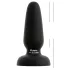 Black Velvets - plug anal en silicone avec ventouse (noir) - S