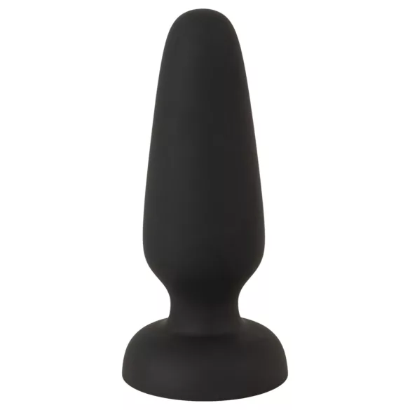 Black Velvets - plug anal en silicone avec ventouse (noir) - S
