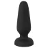 Black Velvets - plug anal en silicone avec ventouse (noir) - S