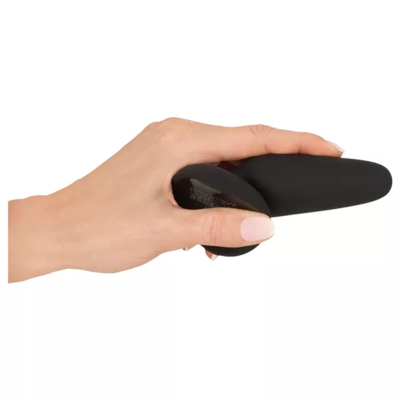 Black Velvets - plug anal en silicone avec ventouse (noir) - S