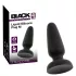 Black Velvets - plug anal en silicone avec ventouse (noir) - M