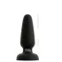 Black Velvets - plug anal en silicone avec ventouse (noir) - M
