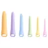 You2Toys Six in a Row 2.0 - Set de 6 godemichés et dilatateurs en silicone (colorés)