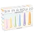 You2Toys Six in a Row 2.0 - Set de 6 godemichés et dilatateurs en silicone (colorés)