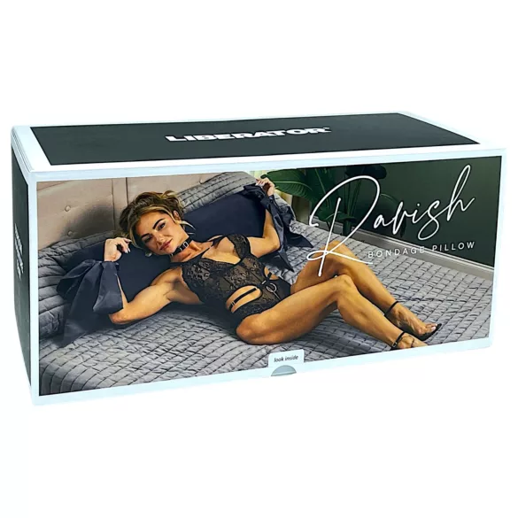 Liberator Ravish - coussin sexuel avec liens en satin (noir)