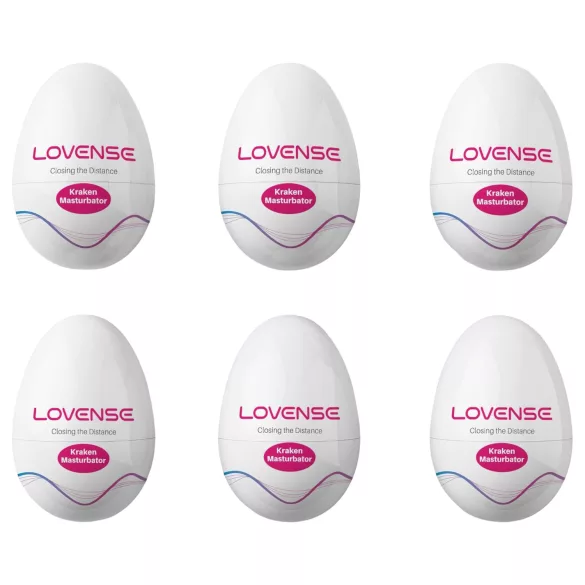 LOVENSE Kraken - œuf masturbateur - lot de 6 (blanc)