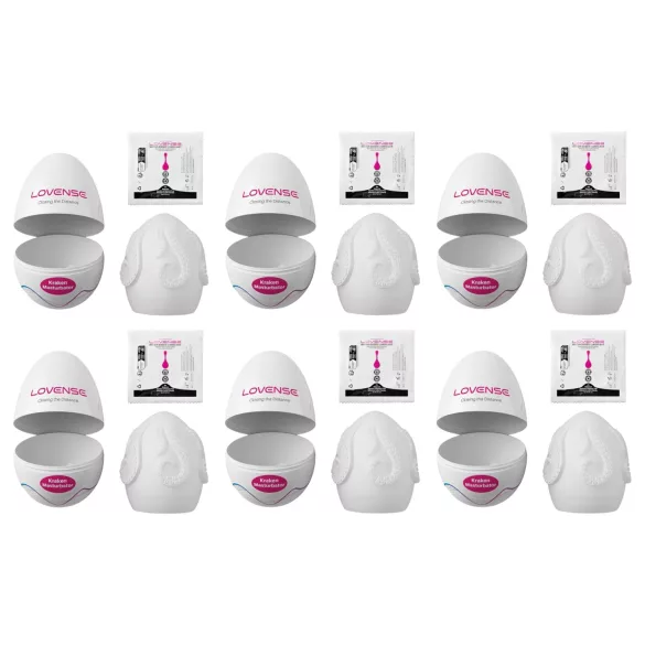 LOVENSE Kraken - œuf masturbateur - lot de 6 (blanc)