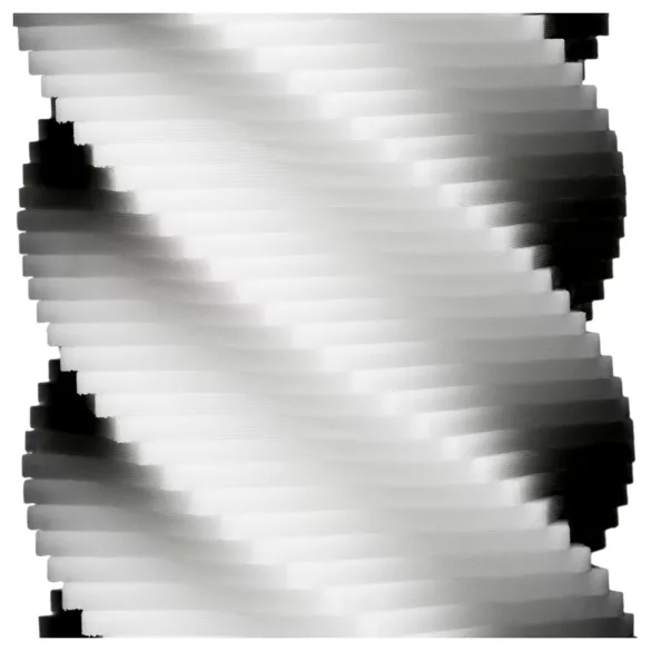 TENGA 3Dx Spiral - masturbateur à motif en spirale (blanc)