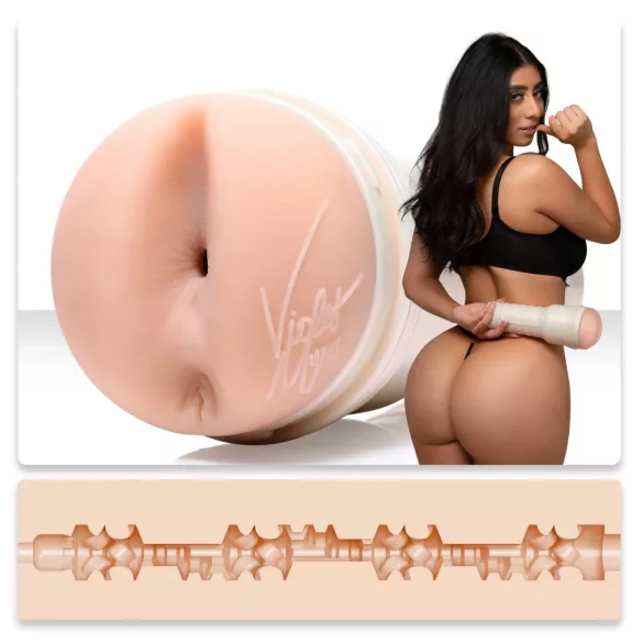 Fleshlight Girls Violet Myers Ahegao - masturbateur vaginino-réaliste fesses (couleur chair)