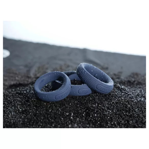 Svakom Triooo - ensemble d’anneaux péniens en silicone souple (bleu) - 3 pcs