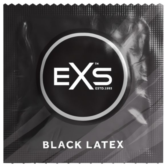 EXS Black - préservatif noir en latex (12 pièces)