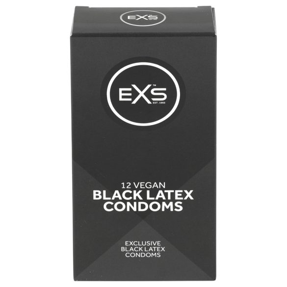 EXS Black - préservatif en latex noir - 12 pièces