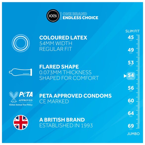 EXS Black - préservatif en latex noir - 12 pièces