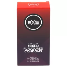   EXS - Préservatifs - assortis saveurs variées - boîte de 12