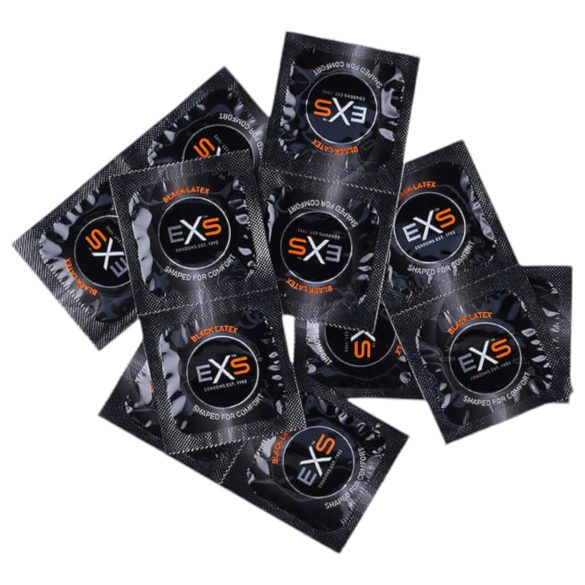EXS Black - Préservatifs latex noirs (100 pcs)