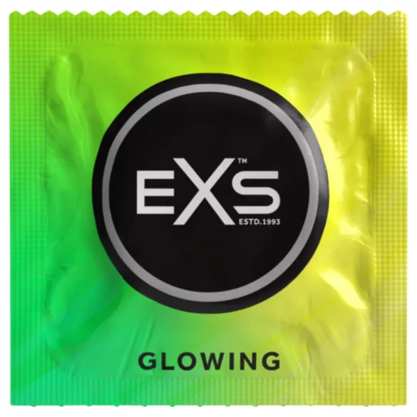 EXS - préservatif phosphorescent - étui de 3