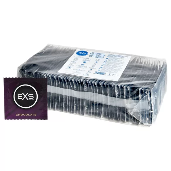 EXS - Préservatifs goût chocolat - noir - boîte de 100