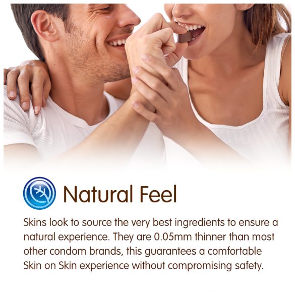 Skins - préservatif goût chocolat - lot de 4