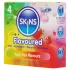 Skins - préservatifs parfumés - menthe, chewing-gum, banane, fraise (4 pcs)
