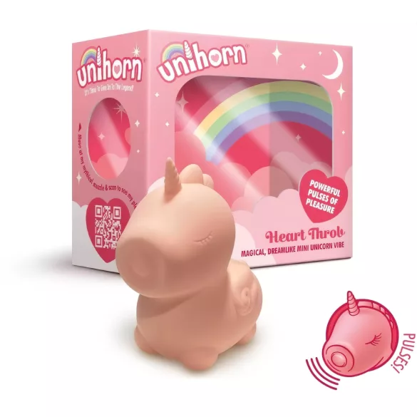 Unihorn Heart Throb - stimulateur clitoridien rechargeable - licorne rose