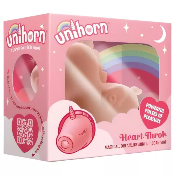 Unihorn Heart Throb - stimulateur clitoridien rechargeable - licorne rose