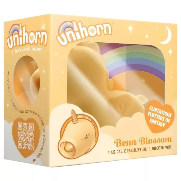 Unihorn Bean Blossom - stimulateur clitoridien licorne rechargeable - jaune