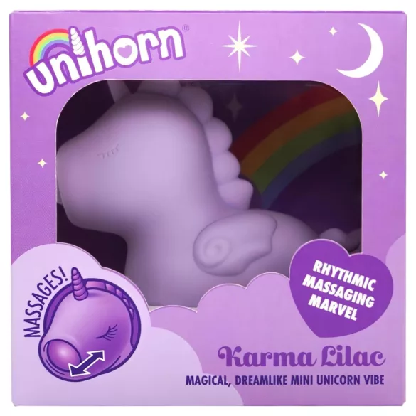 Unihorn Karma - stimulateur clitoridien vibrant rechargeable - silicone violet