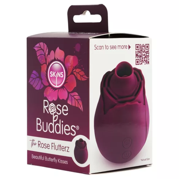 Skins Rose Flutterz - stimulateur clitoridien rechargeable (violet)