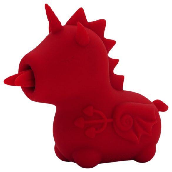 Unihorn Blaze Diablo - vibromasseur clitoridien licorne rechargeable (rouge)