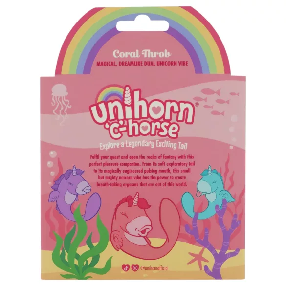 Unihorn C-Horse - vibromasseur point G et clitoridien (corail)