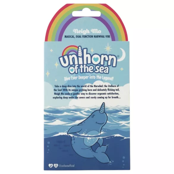 Unihorn Of The Sea - stimulateur clitoridien rechargeable - silicone bleu