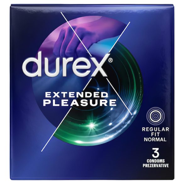Durex - Préservatif retardant - prolongateur de plaisir - 56mm - 3 unités