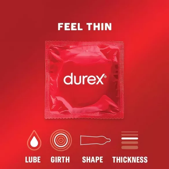 Durex - préservatif ultra fin - sensation naturelle - 18 pièces