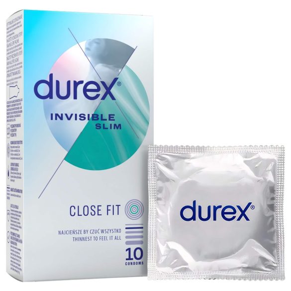 Durex Invisible Slim - préservatifs ultra-minces (10 pièces)
