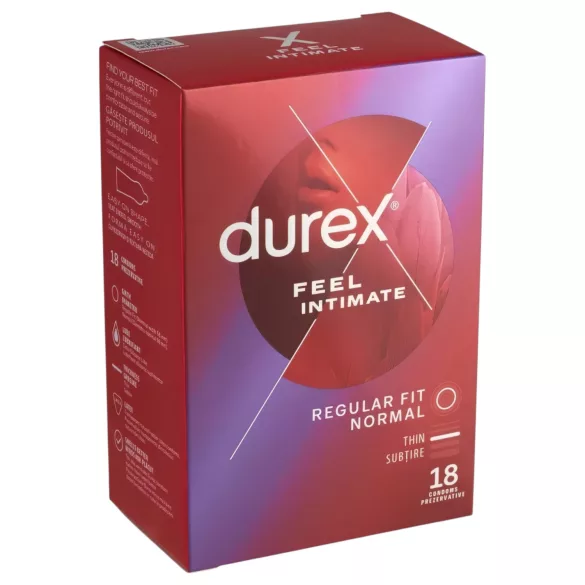Durex Feel Intimate - préservatif ultra-fin - 18 pièces