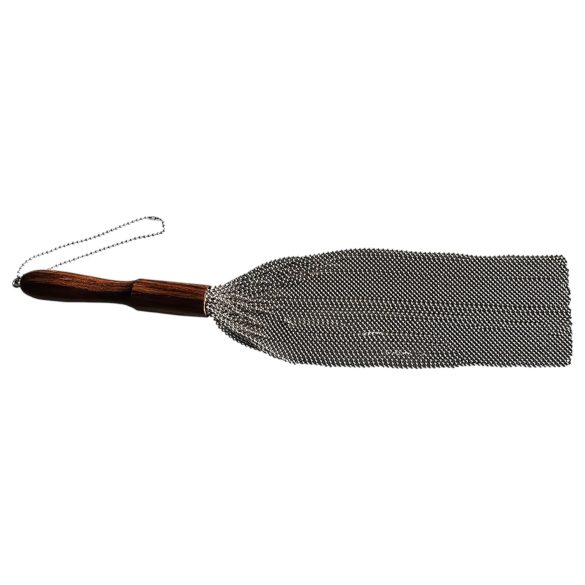 Rouge - fouet à chaîne - métal argenté