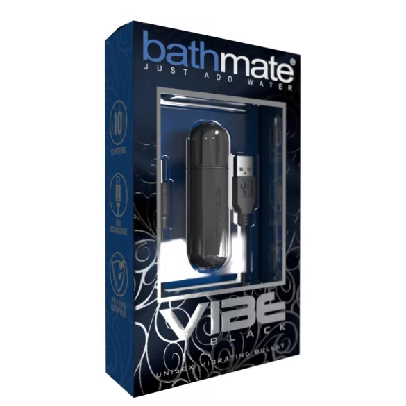 Bathmate Vibe - œuf vibrant rechargeable (noir)
