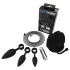 Bathmate Anal Training Plugs Vibe - set de plugs anaux vibrants (noir)