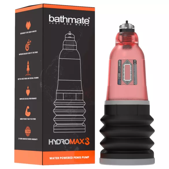 Bathmate Hydromax3 - pompe hydro (rouge)