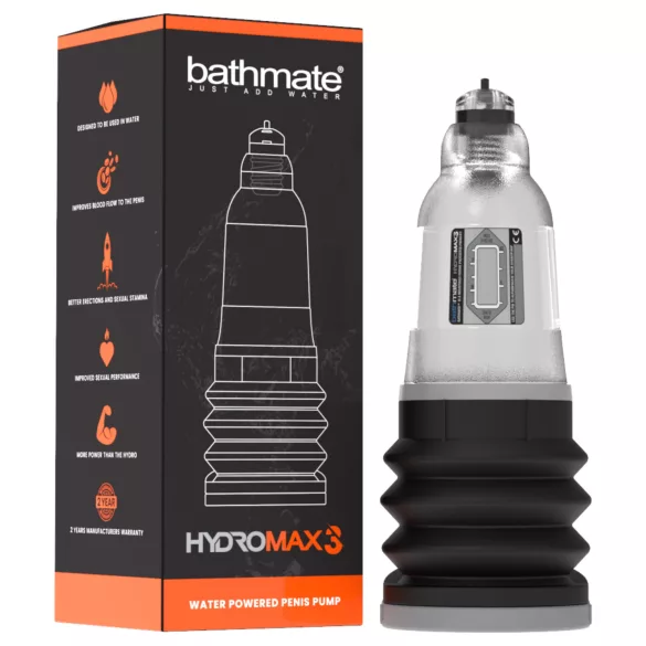 Bathmate Hydromax3 - pompe hydropneumatique (transparente)