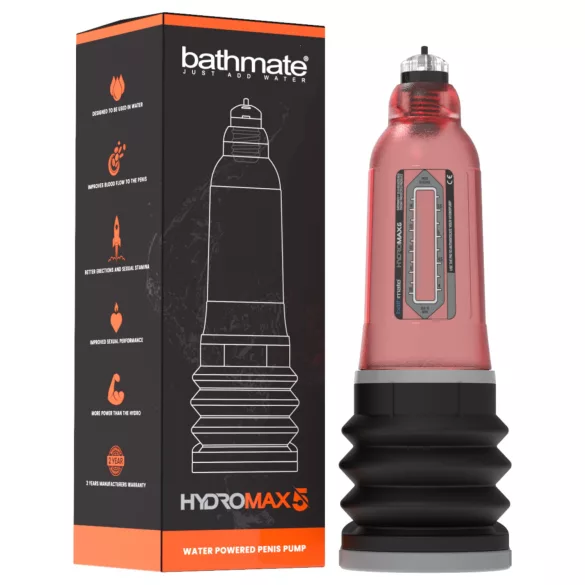 Bathmate Hydromax5 - pompe hydrolique (rouge)