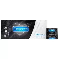 Pasante - préservatifs en latex noirs - boîte de 144