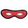 Rouge - masque pour les yeux en cuir véritable ouvert (rouge)