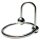 Rouge - Dilatateur sphérique en acier inoxydable (argent)