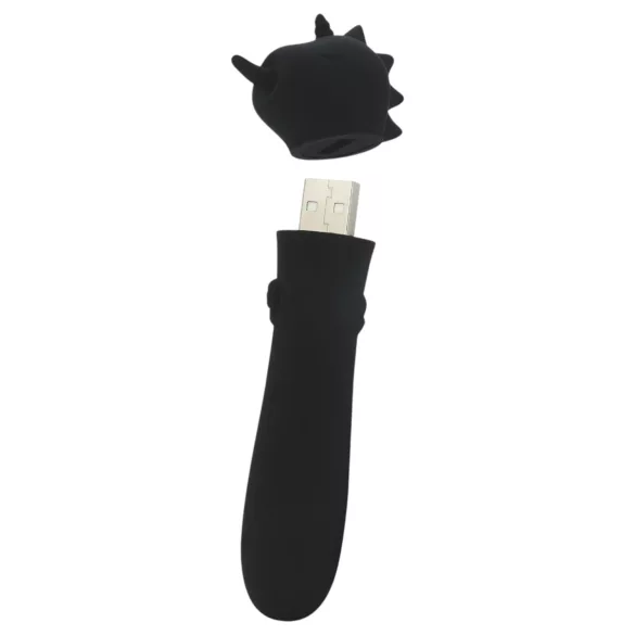 Unihorn Wild Spirit - mini-vibromasseur rechargeable (noir)