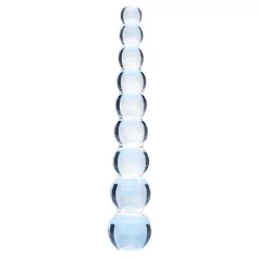   Clarity Elysian Pearls - godemichet en verre perlé (transparent)